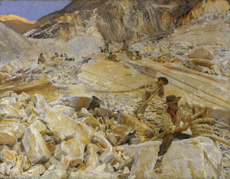 John Singer Sargent Bringing Down Marble from the Quarries to Carrara (mk18) China oil painting art